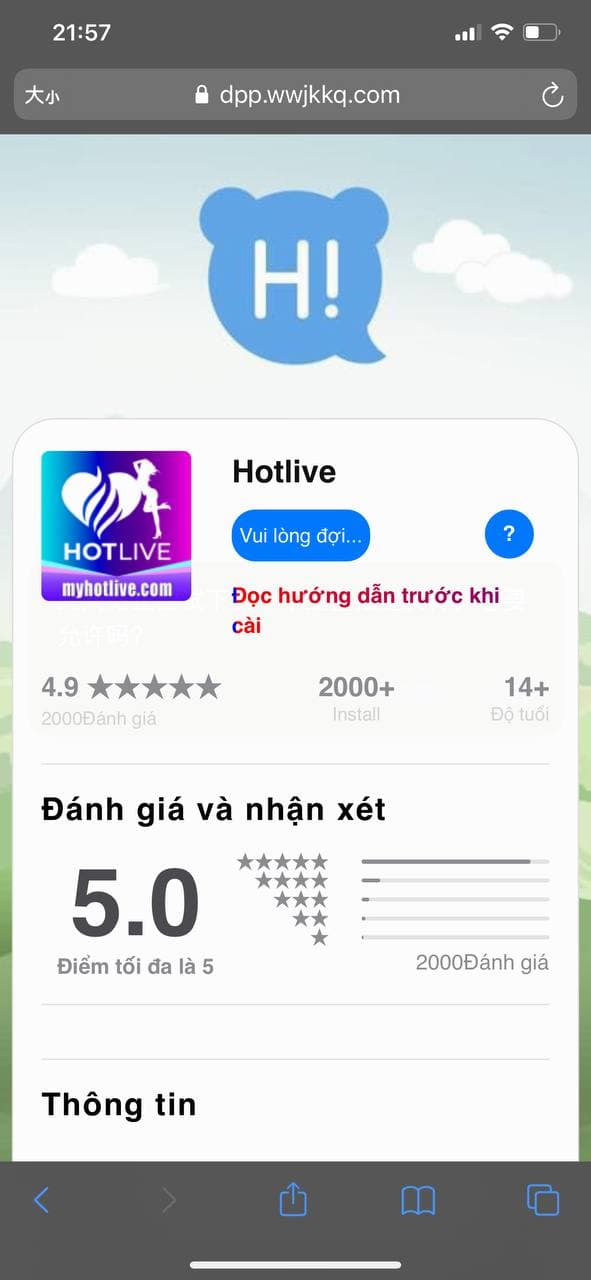 Hướng dẫn tải app Hotlive mới nhất | Cách cài đặt ứng dụng Hotlive 18+ trên điện thoại iOS android